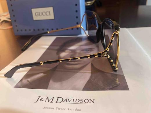 Gucci/古驰墨镜人字形节状蛇纹方形大框遮脸潮太阳眼镜女GG0592SK 商品图4