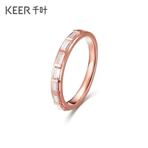 千叶时光系列丨镌刻时光 18K金钻石情侣戒指 商品图5