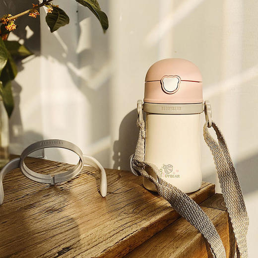 韩国杯具熊BEDDYBEAR萌宠儿童吸管保温杯BJX11 商品图1