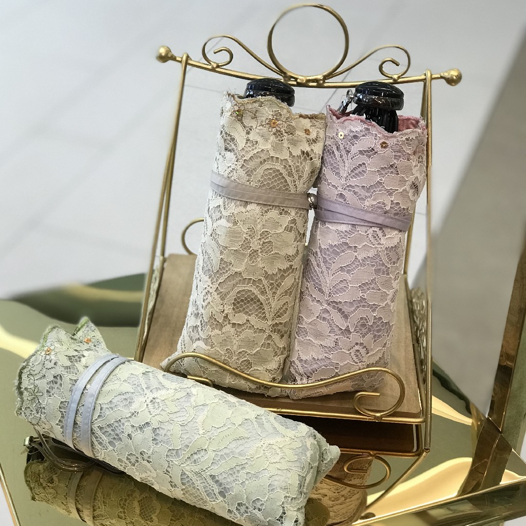 优品堂《唯美秋意》三折双层彩胶降温防紫外线伞