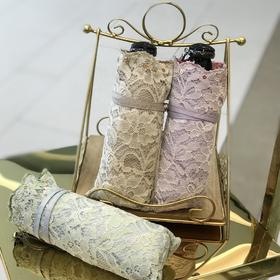 优品堂《唯美秋意》三折双层彩胶降温防紫外线伞