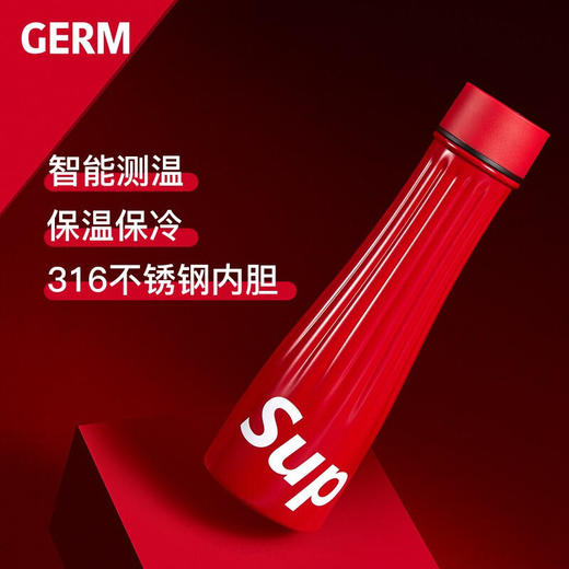 艾优日本格沵（GERM）可口可乐联名保温杯智能数显便携男女316不锈钢水杯f300ml 商品图6