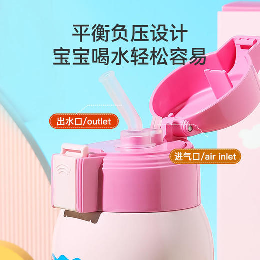 杯具熊复古儿童保温杯小猪佩奇联316不锈钢保温杯600ml-10 商品图1
