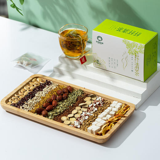 【好食庄园】纤纤清茶  120g盒装泡茶料包办公休闲非绿红荷叶胖大海茶 商品图4