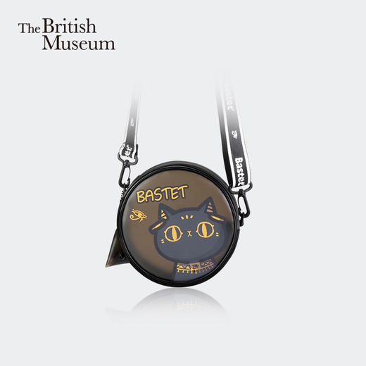 大英博物馆安德森猫和她的朋友们系列巴斯特磨砂圆饼包斜挎包 商品图3