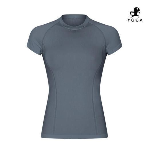 壁虎瑜伽【2202SY149】圆领瑜伽短袖（无胸垫）【七十二小时发货】 商品图9