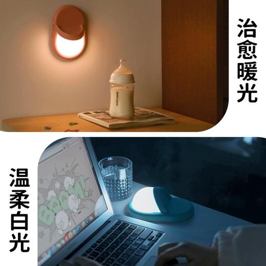 极地物种躺平拖鞋卧室usb小夜灯床头灯护眼充电款 商品图2