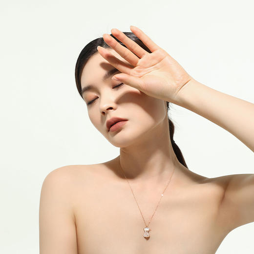 【沙漏】JULEE JULEE茱俪珠宝  18K玫瑰金母贝钻石项链 商品图1