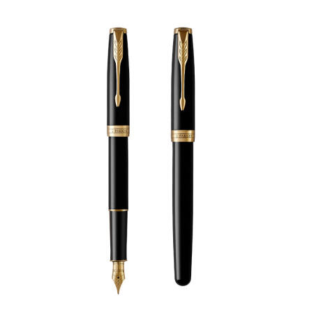 派克卓尔纯黑雅致金夹墨水笔 商品图2