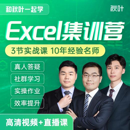 【秋叶集训营】3天Excel集训体验营（2） 商品图0