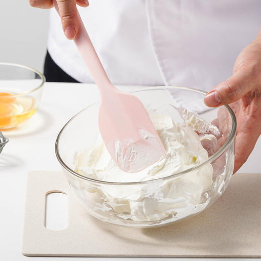 百钻硅胶刮刀 一体式橡皮软搅拌刮板 做蛋糕奶油抹刀铲刀烘焙工具 商品图1