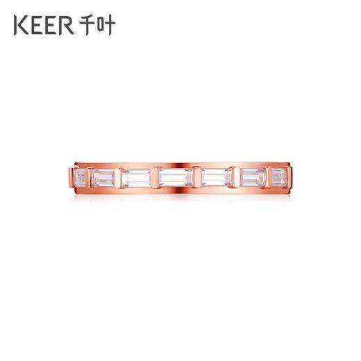 千叶时光系列丨镌刻时光 18K金钻石情侣戒指 商品图6