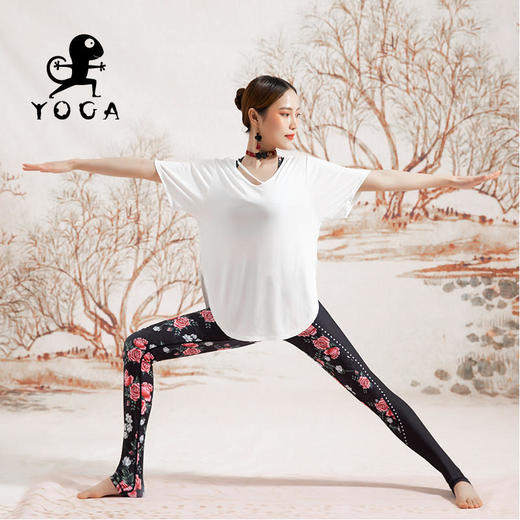 壁虎瑜伽【2202SY151】亲肤宽松短袖T恤（无胸垫）【七十二小时发货】 商品图7