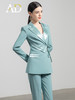 AD高端职业套装女时尚气质女神范西装正装新款绿色设计感收腰西服 商品缩略图3