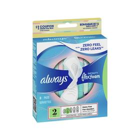 【保税仓】美国ALWAYS护舒宝Infinity系列护翼液体卫生巾无香型2号量多日用3片/盒