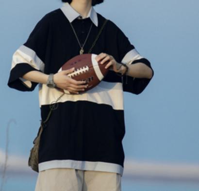 STME/DX0500拼接短袖POLO 商品图0