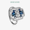 【城堡】JULEE JULEE茱俪珠宝  18K白金蓝宝石白蓝宝钻石戒指 商品缩略图1