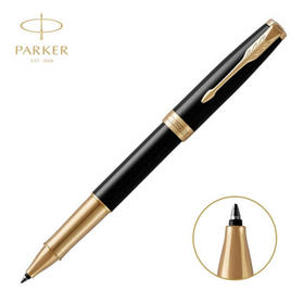 派克卓尔纯黑丽雅金夹宝珠笔
