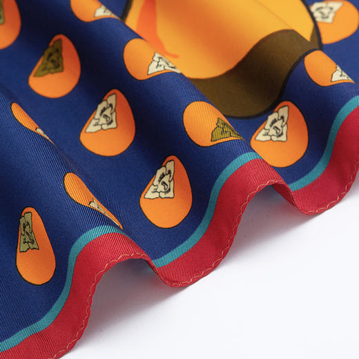 双面印花中方巾-柿来运转 商品图4