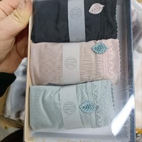 舒心雅琦绸缎浅色系女士内裤3条装