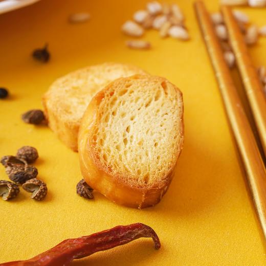 山西特产--海玉小馍片108g*5袋 特产馒头片 原味麻辣味小馍丁烤馍早餐饼干女休闲零食 商品图3