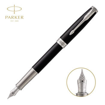 派克卓尔纯黑丽雅墨水笔 商品图1