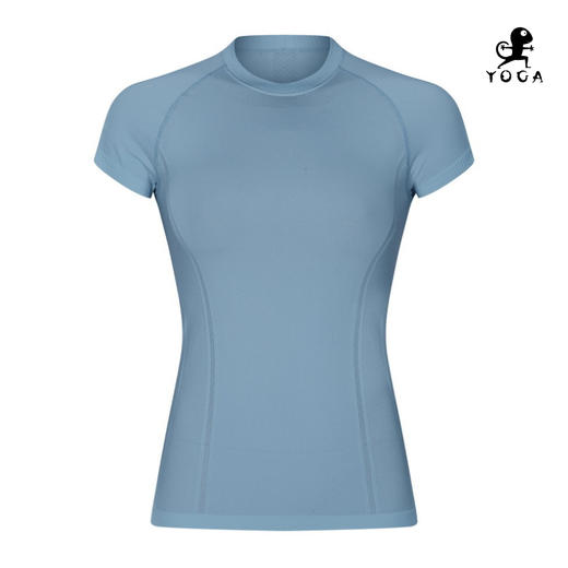 壁虎瑜伽【2202SY149】圆领瑜伽短袖（无胸垫）清仓不退不换 商品图8