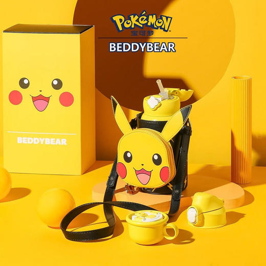 杯具熊皮卡丘宝可梦联名不锈钢水杯口袋款皮卡丘630ML-19 商品图5