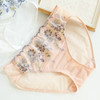 TG-TG01S105真丝刺绣女内裤 中腰无痕蕾丝性感桑蚕丝三角裤包臀透气短裤 商品缩略图5