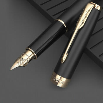 派克卓尔磨砂黑杆墨水笔 商品图3