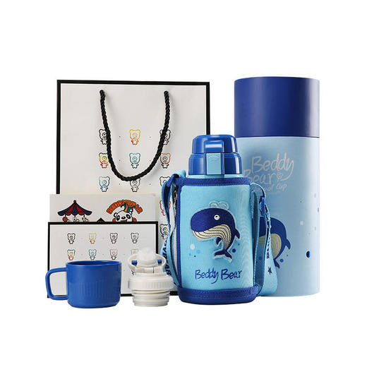 韩国杯具熊浮雕BEDDYBEAR萌宠复古3D儿童吸管保温杯BJX10 商品图5