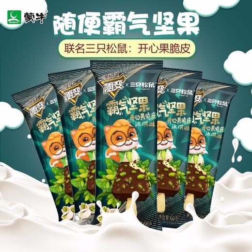 蒙牛随变霸气坚果榛子开心果脆皮冰淇淋雪糕冰激凌三只松鼠15支 商品图0