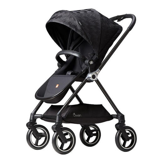 好孩子碳纤维婴儿推车swan天鹅轻便可坐可躺折叠避震带睡篮GB826 商品图0