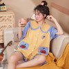 BABY YEON 简约开衫短裤睡衣女网红ins蝴蝶结甜美居家可外穿家居服代发 商品缩略图6