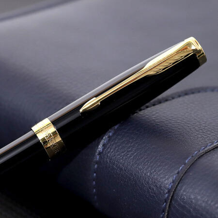 派克卓尔纯黑雅致金夹墨水笔 商品图3