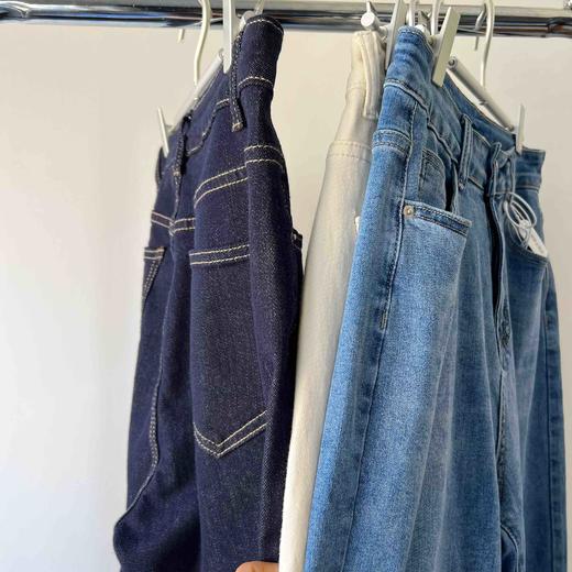 1395显瘦显高【不褪色】高腰牛仔直筒裤【包邮+三天无理由tui 商品图10