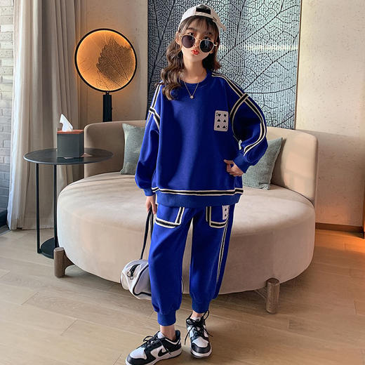 简牧羊男女童潮酷休闲套装 商品图0