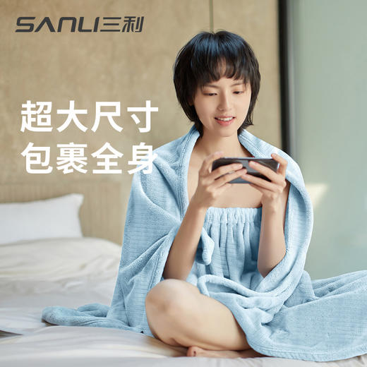 三利高档浴巾毛巾套装女学生韩版可爱家用成人比纯棉吸水不易掉毛 商品图0
