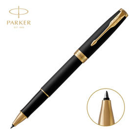 派克卓尔磨砂黑杆宝珠笔