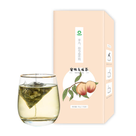 【好食庄园】蜜桃乌龙茶 150g 休闲蜜桃味香浓三角泡茶包非姜玫瑰茶 商品图0