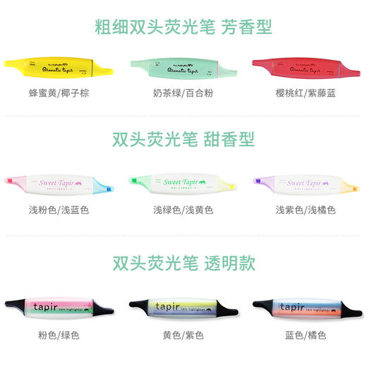 日本KOBARU双头香味荧光笔标记号笔儿童涂鸦绘画甜香芳香学生绘图 商品图4