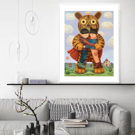 戴大山《抱抱》版画 商品图1