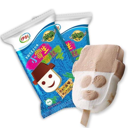 伊利妙趣小雪生雪糕牛奶巧克力口味冷饮冰激凌童年雪糕棒冰65g/支 商品图1