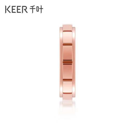 千叶时光系列丨镌刻时光 18K金钻石情侣戒指 商品图4