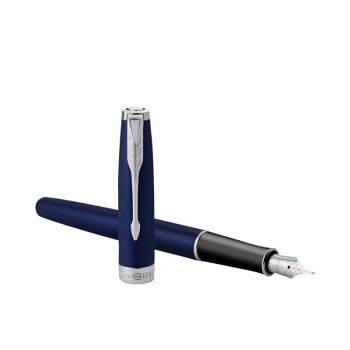 派克卓尔月光蓝白夹墨水笔 不锈钢笔尖 商品图3