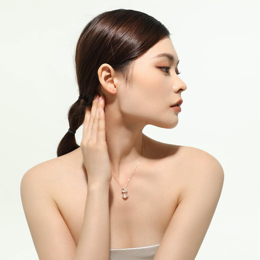 【沙漏】JULEE JULEE茱俪珠宝  18K玫瑰金母贝钻石项链 商品图4