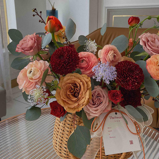 复古卡布提篮 · 花篮 商品图1