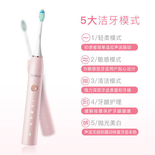 荷兰apiyoo艾优声波成人电动牙刷P7JQR 商品图1