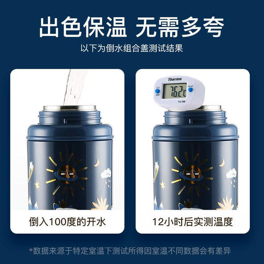 杯具熊（beddybear）涂鸦系列三用保温杯580mlBJX-13 商品图2