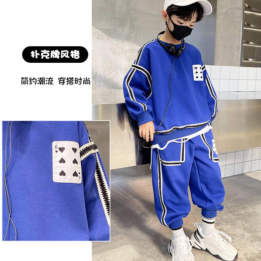 简牧羊男女童潮酷休闲套装 商品图4